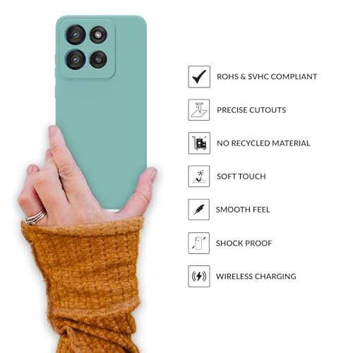 Image of SPRIG Compatible with Moto Edge 60 Stylus Premium Skintone Back Cover Drop Tested Shock Proof Mobile Case for Men, Women, Boys and Girls with Camera Protection (Light Green)