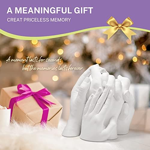 Hand Casting Kit for Family, UnityStar Hand Mold Kit for Family Kids Mother's Day Gift Hand Sculpture Supplies for Couple DIY Hand Statue Kit Adult 1.1Ib alginate molding Powder & 4.4Ib Casting Powder 6 414KaddRu5L. AC