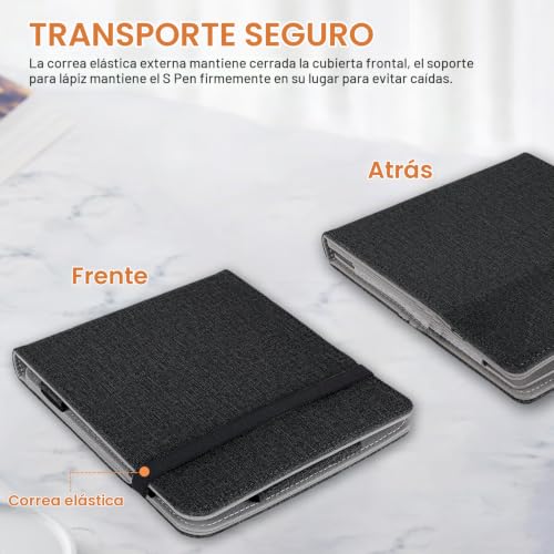 Funda para Onyx Boox Go 7 con correa de mano integrada color negro 4
