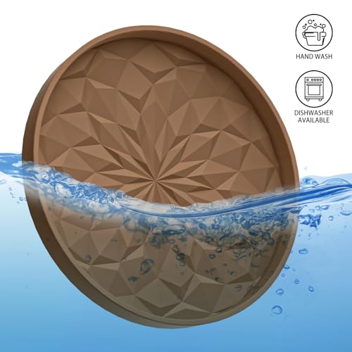 Image of ME.FAN Car Coasters for Cup Holders [4 Pack] - 2.75In Silicone Auto Mug Mats - Universal Non-Slip Recessed Car Interior AccessoriesCoffee
