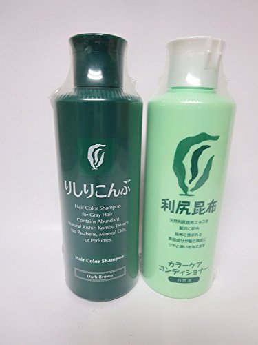 Rishiri Color Shampoo (Dark Brown) & Color Care Conditioner Set