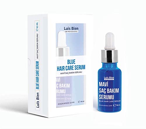 Luis Bien Blauwe Haarserum, Haarverzorgingsserum, Serum Voor Haarverzorging, Serum Voor Haargroei, Serum Voor Haarherstel, Voorkomen Van Haaruitval, Sterkere Haren Met Haarserum, Unisex 50 Ml