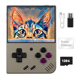 BuLuHAHA Miyoo Mini Plus Retro Konsole, Miyoo Mini+ Handheld Spielkonsole 128G , Linux System, 3.5 Zoll IPS Screen 3000mAh Pocket Handheld Game Spielkonsole
