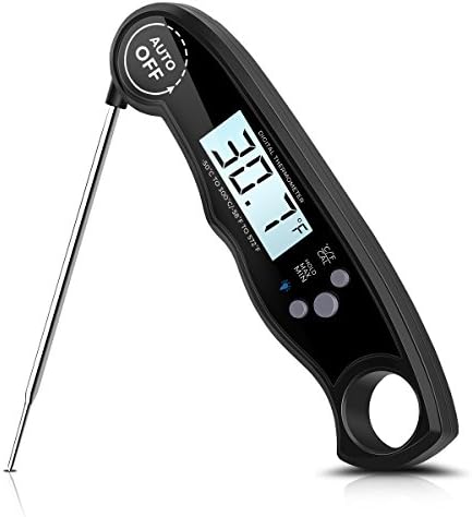 Digital Meat Thermometer Instant Read 3-4s Electronic Waterproof Food Thermometer with Probe for Candy BBQ Grill Kitchen Smoker Cooking