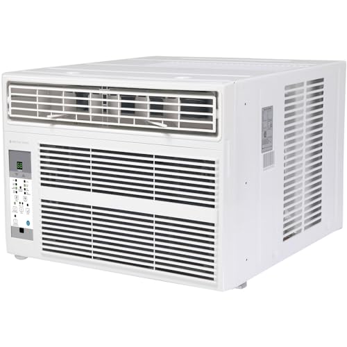 Arctic Wind 8,000 BTU 115V Window Air Conditioner and Dehumidifier with Remote Control, Window AC Unit for Apartment, Bedroom, Medium Rooms up to 350 Square Feet in White