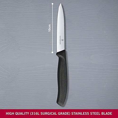 Victorinox Fba_182254 Nóż Kuchenny, Czarny, 10 cm