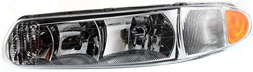 Evan Fischer Driver Side Headlight for Buick Century Custom Limited Special Edition 1997-2005 Halogen With bulb(s) Replaces# 19244639