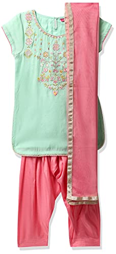 Image of BIBA Cotton Girl Salwar Kurta Dupatta