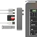 Knaive Thunderbolt USB C Hub, Aluminum Thunderbolt 3 5K@60Hz Type-C Hub Adapter Dongle Compatible 2016/2017 MacBook Pro 13”15”, 2X USB 3.0,Type C Power Delivery,microSD/SD Card Reader (Grey)