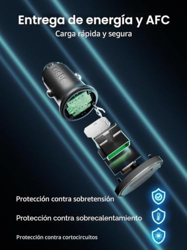 Cargador para iPhone Samsung Xiaomi OPPO con carga rápida USB-C de 25W 4