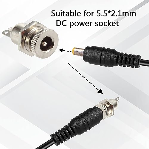10PCS 5.5 x 2.1mm DC-099 Conector de alimentación DC hembra miniatura 4