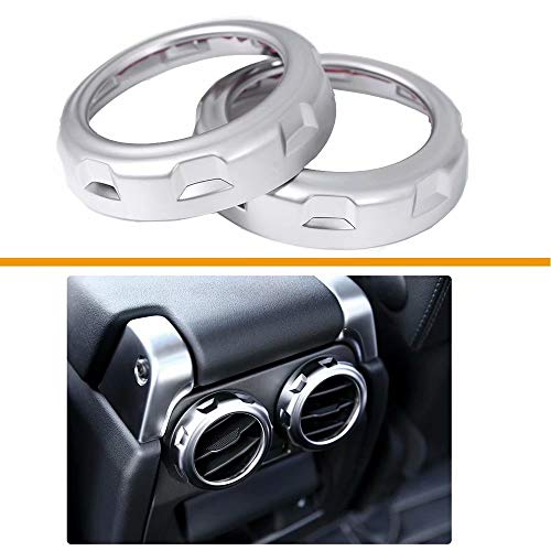 TULIN Car Rear Air Vent Trim Stickers for Land Rover Discovery 4 LR4 2009-2016 (Chrome Silver,2pc) for Discovery 3 for Range Rover Sport 2005-2013