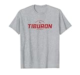 Tiburon California CA Vintage Athletic Red Sports Logo T-Shirt
