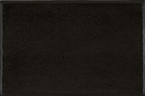 Wash+Dry Fußmatte Raven Black 40x60cm, innen und außen, waschbar, schwarz