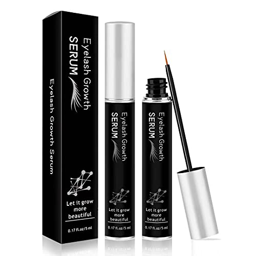 OURHLCZONE Grande Lash Serum– Eyelash Growth Enhancer & Brow Serum with Biotin & Natural Growth Peptides for Long, Thick Lashes and Eyebrows[5ml]., BLACK