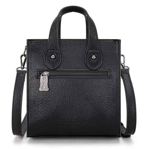 Image of Trinity Ranch Crossbody Bags for Women Mini Handbag Floral Tooled Concho Collection