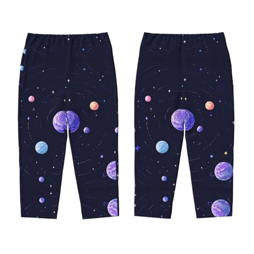 Pajama Pants Pajama Bottoms with Elastic Waistband Sleepwear Lounge Pants, Universe Planets3