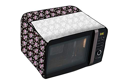 Image of Stylista Microwave Oven Cover for LG 20 L Solo MS2043DB Floral Pattern Multicolor