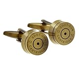 MRCUFF Bullet Shell Casing Army Police Pair of Cufflinks in a Presentation Gift Box & Polishing Cloth