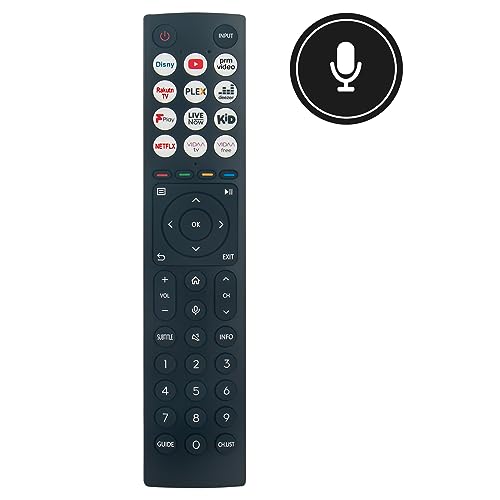 VINABTY ERF3B86H ERF3B86 Replacement Voice Remote Compatible with Hissense Smart TV HT312758 T312758 65U8HQTUK 65U7HQTUK 55U7HQTUK 65A9H 55A85HTUK - Image 3