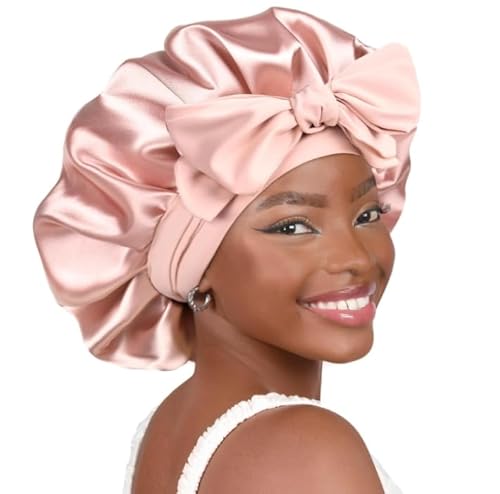 Sosun Beauty Blush Pink Satin Schlafhaube Set