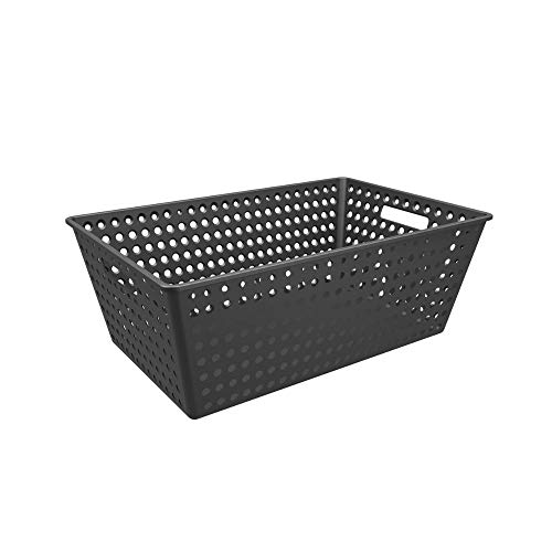 Cestão One, 59,5 x 38,8 x 22,3 cm, Preto, Coza