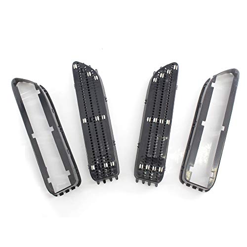 JTSGHRZ Car Front Grilles for BMW E21 E30 E36 E46 M3 2001-2006,Matte Black Side Grill Grille Fender Vents Decoration