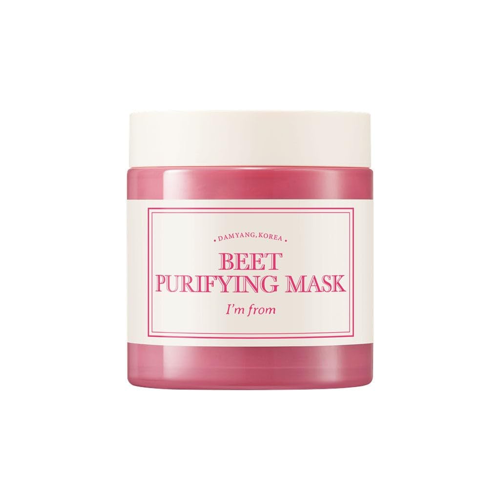 I’m From Beet Purifying Mask, Deep moisturizing wash-off clay mask,1.5% red beet enzyme, clean the pores and control sebum, soothing effect for dry, dull, sensitive skin - 3.88oz (110g)