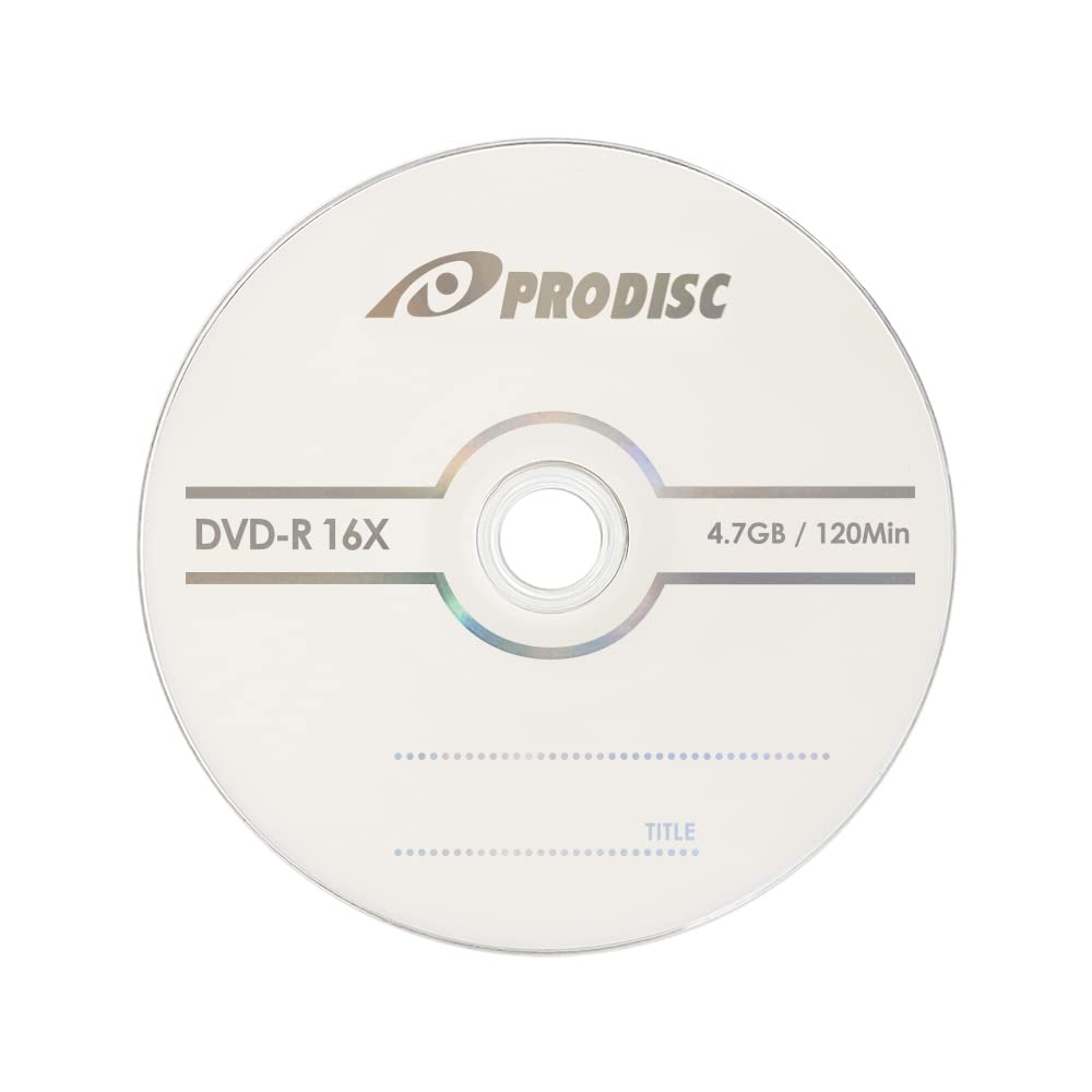 Prodisc DVD-R 16X Logo Datos en blanco Video Movie Medios grabables - 100 discos (edición limitada japonesa)
