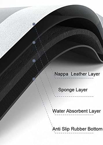 Image of SKVM Memory Foam Water Absorbent Rectangular Shape Mat for Bathroom Kitchen Floor Door Entrance Anti Slip Foot Skid Shower mat (Design 3)