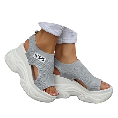 Sandales pour femme avec talon bloc et plateforme en liège taille 43