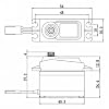 Savox SA-1258TG Plus - Super Speed Titanium Gear 6.0V Digital Servo .08/166