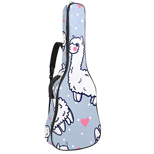 Housse de guitare 106 cm, étanche, double bandoulière réglable, housse de transport pour guitare acoustique, sac de… - Les Beatles, Paul McCartney, John Lennon, RIngo Starr, George Harrison Housse de guitare 106 cm, étanche, double bandoulière réglable, housse de transport pour guitare acoustique, sac de…