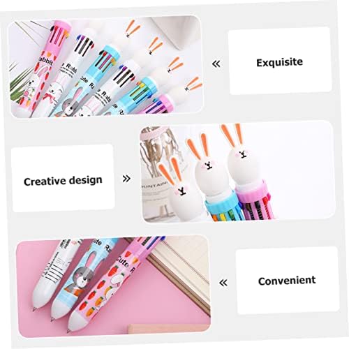 NUOBESTY 6 adet tavşan renkli kalem, siyah kalemler, okul için kalemler, yazı gereçleri, yazı tahtası, ev için, çok fonksiyonlu, çok renkli kalem, plastik - Görsel 7