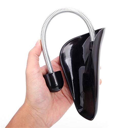 YIWANFUMEN 10 Pairs Plastic Shoe Tree Stretcher Shaper for Men Adjustable Length Shoes Spring Holder Shaper Support (Black)