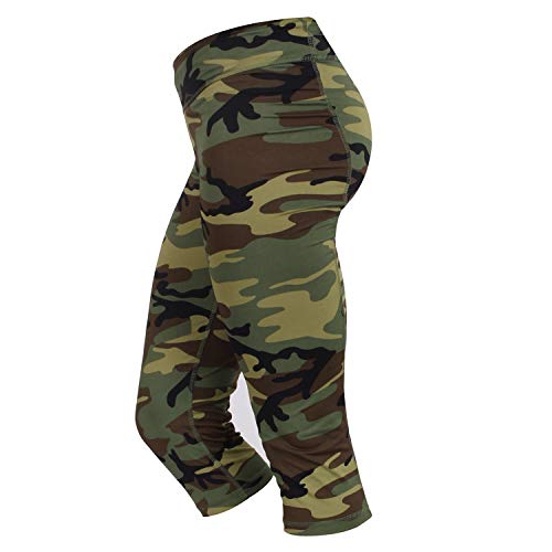 Rothco Womens Camo Workout Performance Capris, S