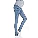 Produktbild Haodasi Damen Casual Umstandshose Leggings Jeans Schwangerschafts Hose mit Bauchband slim fit