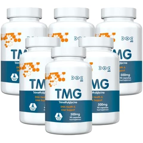 NMN Bio - TMG Capsules - DNA Health & Liver Support - 500mg - 6 Pack of 90 Capsules Cover