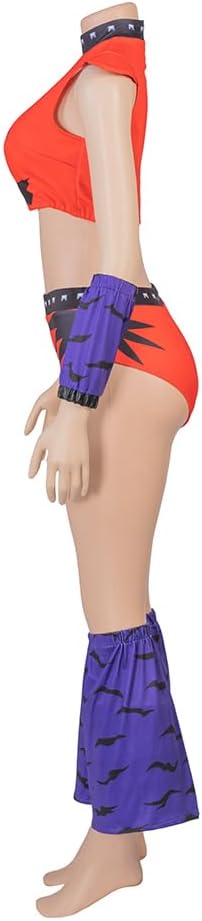 MyheroCos Horror Costume Women Sexy Crop Top and Shorts Outfit Halloween Nightmare Costume