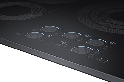 Samsung 36" Black Stainless Steel Electric Cooktop With Sync Elements Nz36K7570Rg #TOP2