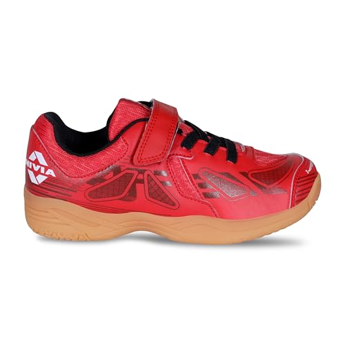 Image of Nivia Appeal 3.0 Red /Black Badminton Shoes for Kids