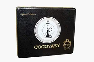 PUFF SMART COCOYAYA VIP Polo Charcoal TIN Box Pack of 10 Roll Odorless Hookah Charcoals Coal (100 Round Coals)