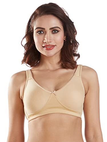 Image of SONARI Womens High Coverage Regular Bra | Poly Cotton Fabric, Non Padded, Non Wired, Comfort Bra | Adjustable and Wide Shoulder Straps, U Back Design with Hook & Eye Closure - Lavish