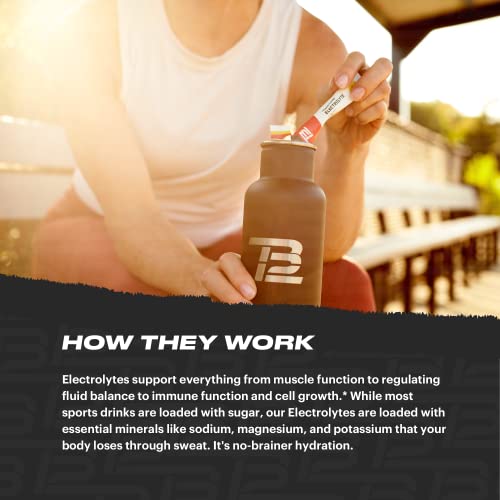 Tb12 Electrolyte Supplement Powder For Fast Hydration By Tom Brady - Natural, Easy To Mix Powder. Low Sugar, Low Calorie, Vegan. Magnesium, Sodium, Potassium, Zinc. (Blueberry Pomegranate Flavor) #TOP1