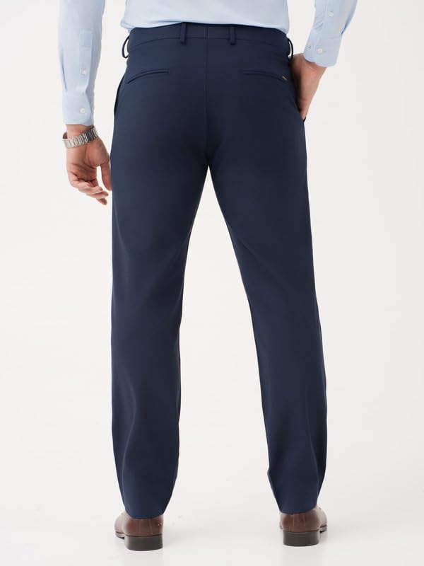 Image of The Pant Project Luxury PV Lycra Stretchable Formal Pants for Men | Stylish Relaxed Fit Men's Wear Trousers for Office or Party | Mens Fashion Dress Trouser Pant