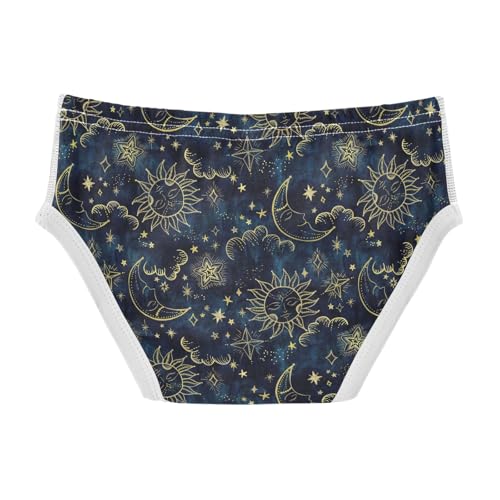 Boys' Exclusive Briefs Toddler Underwear 95% Combed Cotton Boxerbriefs 2T Celestial Star and Sun2