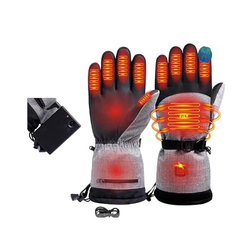 RNXRZANK Heated Gloves for Men Women Soft Hand Warmer for Skiing Snowboarding Biking