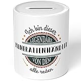 JUNIWORDS Spardose Sparbüchse, Ich Bin Dieser legendäre Mineralienhändler, von dem alle reden (5060397)