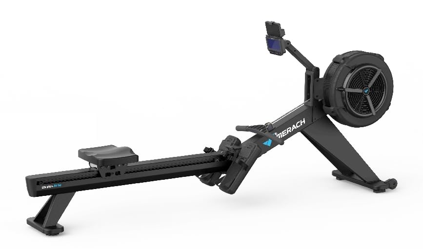 Image of Merach R60N Rowing Machine Indoor, Powerful Air & Magnetic Dual Resistance