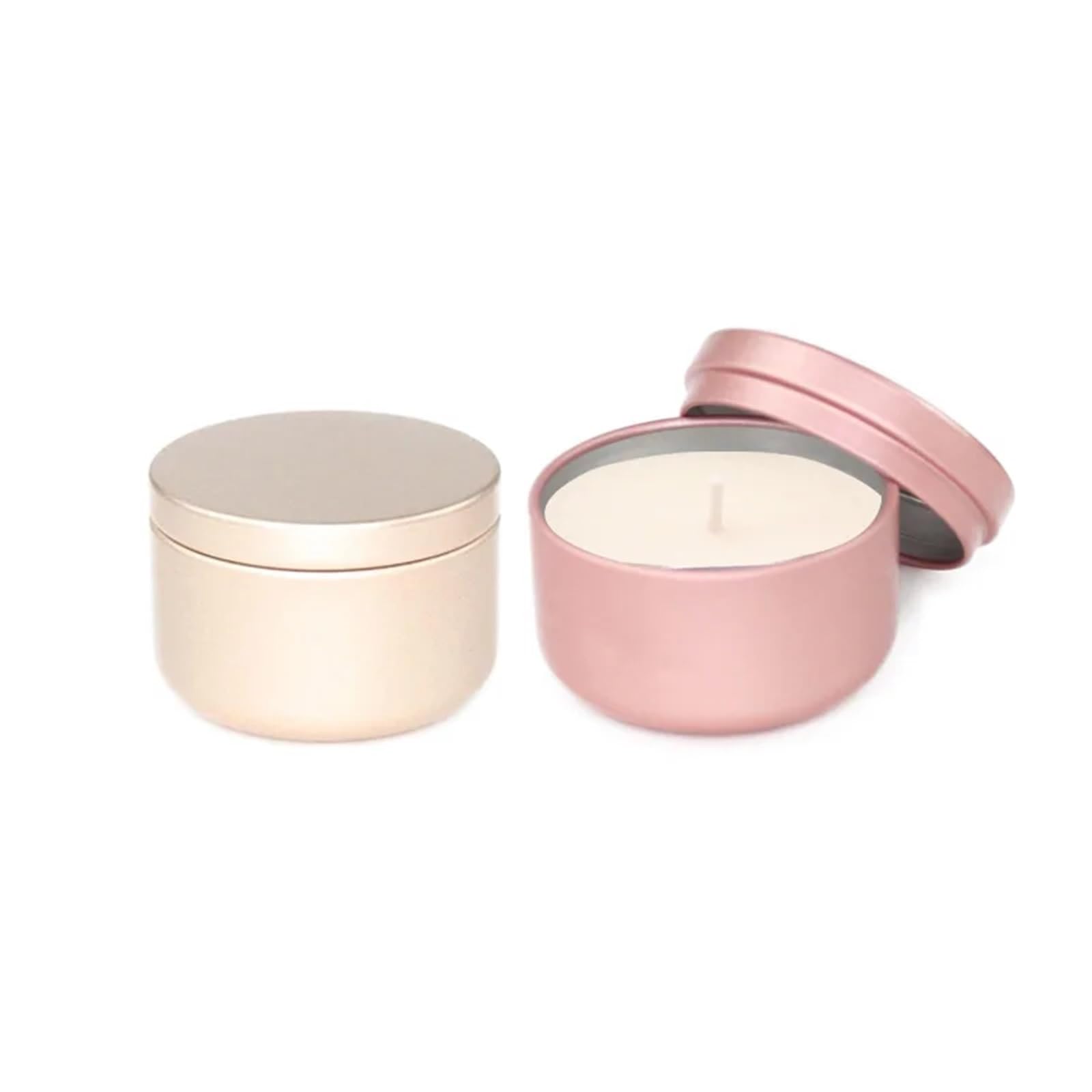 Aluminum Candle Jars | Multicolor 100 Pcs for Candle Making and Aromatherapy: Aluminum Candle Tins(Black)